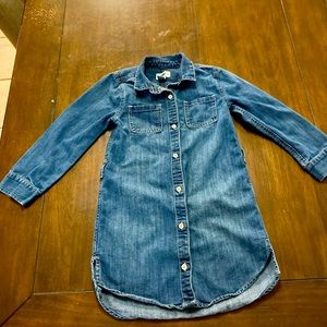 Old Navy Denim Dress long sleeve kids size 6/7